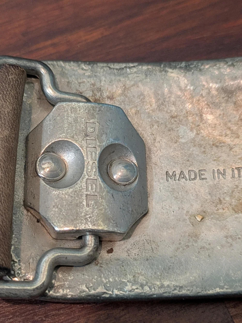 Vintage Diesel Belt. Buckle And Belt Made In Italy. Fantastic Shape